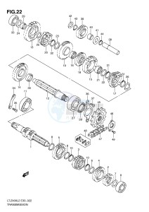 LT-Z400 (E33) drawing TRANSMISSION