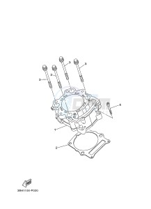 YFM700FWAD YFM700PSE GRIZZLY 700 EPS SPECIAL EDITION (2BGD 2BGE) drawing CYLINDER