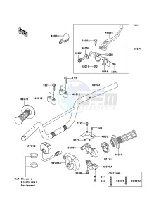 KLX110 KLX110A9F EU drawing Handlebar