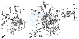 CRF450R drawing CYLINDER HEAD