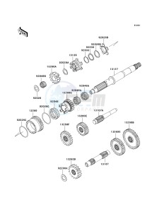 KVF 700 A [PRAIRIE 700 4X4] (A6F) A6F drawing TRANSMISSION