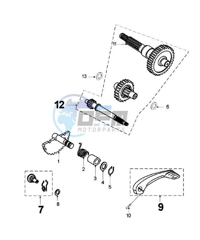 DRIVE SHAFTS / KICKSTARTER