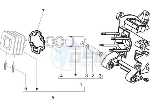 S 50 2T (25 Kmh) B-NL drawing Cylinder - piston - wrist pin unit