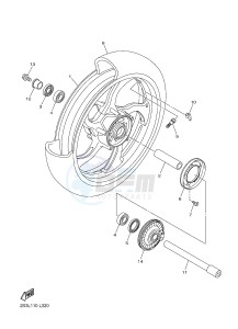 VMX17 VMAX17 1700 VMAX (2S3U) drawing FRONT WHEEL