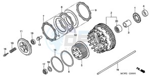 VFR8009 Ireland - (EK / MME) drawing CLUTCH