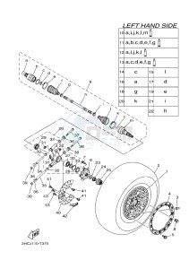 YXZ1000R SS YXZ10YESJ YXZ1000R SS (B0F3) drawing REAR WHEEL