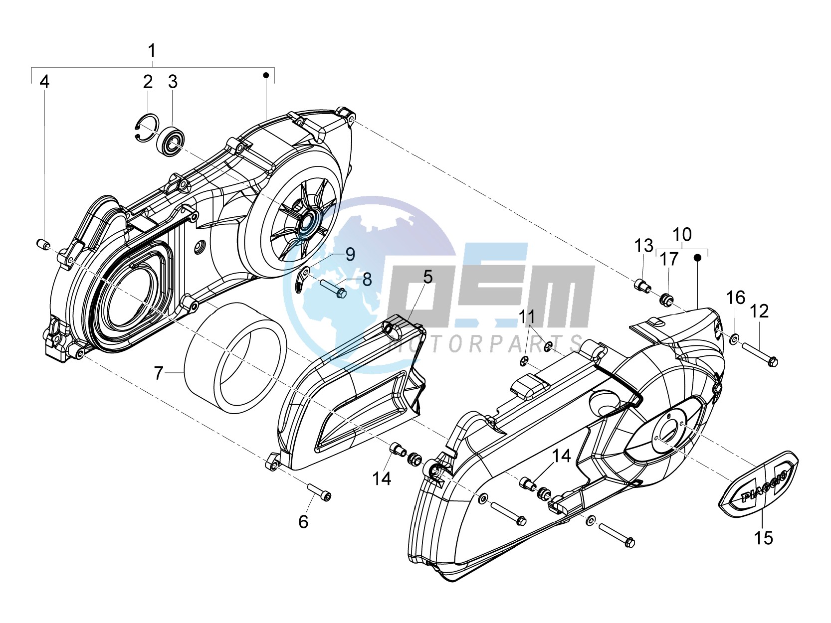 Crankcase cover - Crankcase cooling