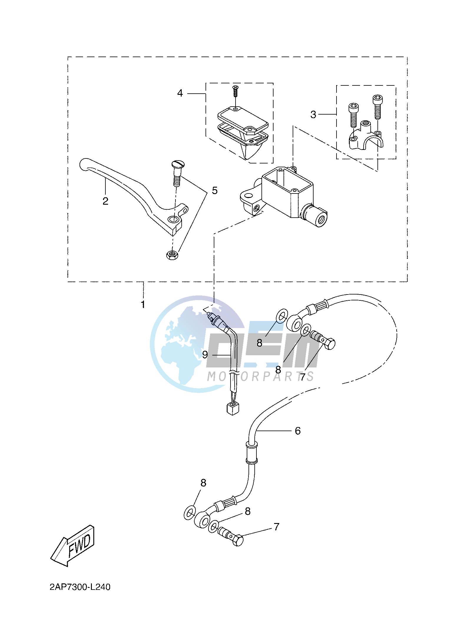 FRONT MASTER CYLINDER