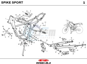 SPIKE-50-SPORT-ORANGE drawing CHASSIS