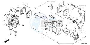 TRX420TMC drawing FRONT BRAKE CALIPER