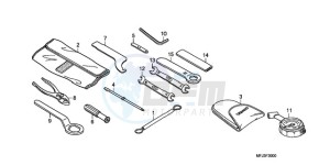 CBR600RA9 France - (F / ABS CMF) drawing TOOLS