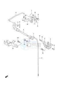 DF 9.9B drawing Clutch Rod Remote Control