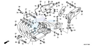 CBR600FB drawing EXHAUST MUFFLER