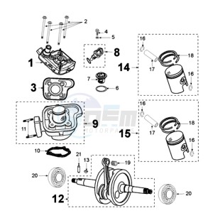 JETFORCE 50 R ICE BLADE U drawing CRANKSHAFT 12X16X21