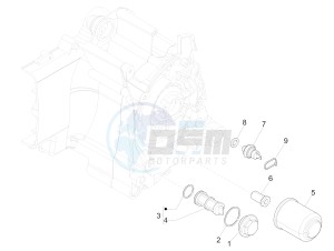 Liberty 125 4t Delivery e3 Single drawing Flywheel magneto cover - Oil filter