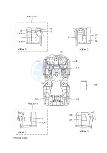 YFM450FWAD YFM45FGPB GRIZZLY 450 EPS (1CTK 1CTL) drawing EMBLEM & LABEL 1