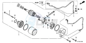 CBR125RWB CBR125RW E drawing STARTER MOTOR