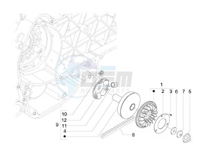 LX 125 4T ie E3 Vietnam drawing Driving pulley