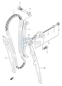 DR350 (E1) drawing CAM CHAIN