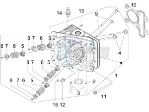 S 50 4T 4V College USA drawing Head unit - Valve