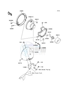 VN1700_CLASSIC_ABS VN1700FDF GB XX (EU ME A(FRICA) drawing Headlight(s)