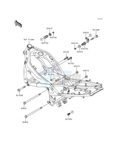 ZX 600 E [NINJA ZX-6] (E4-E6) [NINJA ZX-6] drawing FRAME FITTINGS