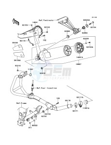 NINJA 250R EX250KBFA GB XX (EU ME A(FRICA) drawing Muffler(s)