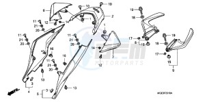 VFR1200FDB drawing REAR COWL