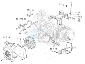 SXL 150 4T 3V CARB drawing Flywheel magneto cover - Oil filter