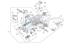 RSV 2 1000 SP drawing Throttle body