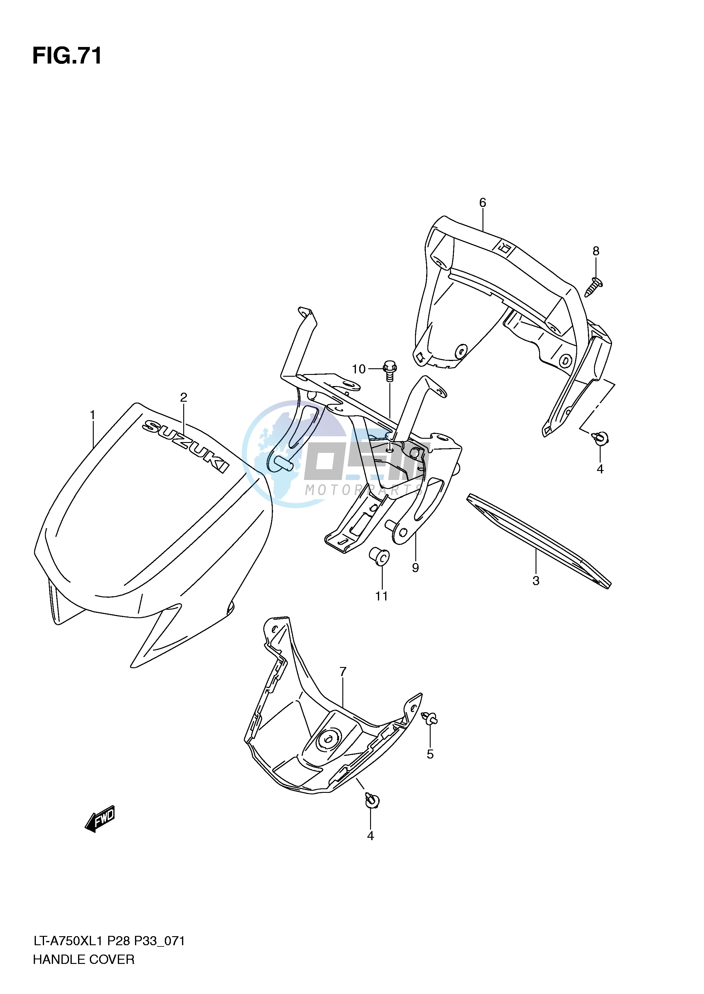 HANDLE COVER (LT-A750XZL1 P33)