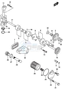 RM-Z450 drawing OIL PUMP