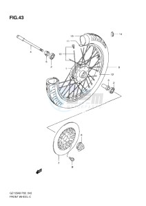 GZ125 Marauder drawing FRONT WHEEL