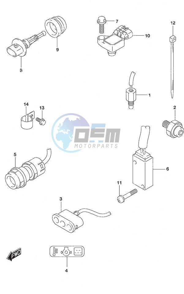 Sensor/Switch Tiller Handle w/Power Tilt