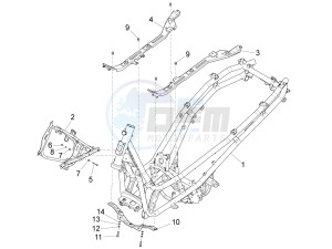 X10 125 4t 4v ie e3 drawing Frame bodywork