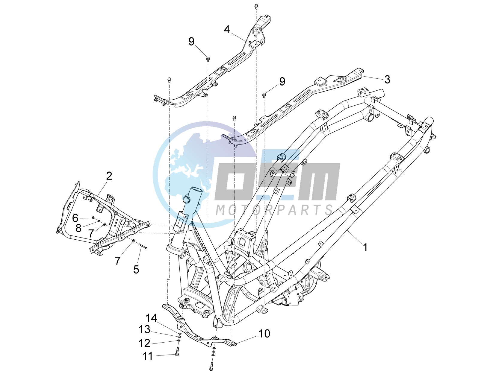 Frame bodywork