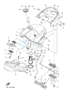 FJR1300A FJR1300A ABS (1MCN) drawing FUEL TANK