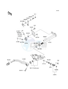 KSF 450 B [KFX450R MONSTER ENERGY] (B8F-B9FB) B8F drawing GEAR CHANGE MECHANISM