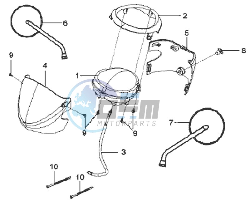 HEAD LIGHT COVER / DASHBOARD / MIRRORS