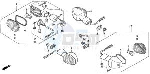 CB1300F1 CB1300SUPER FOUR drawing WINKER