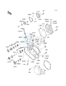 KX 80 W [KX80] (W1-W3) [KX80] drawing ENGINE COVER-- S- -