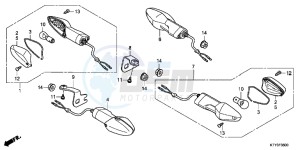 CBR125RC drawing WINKER