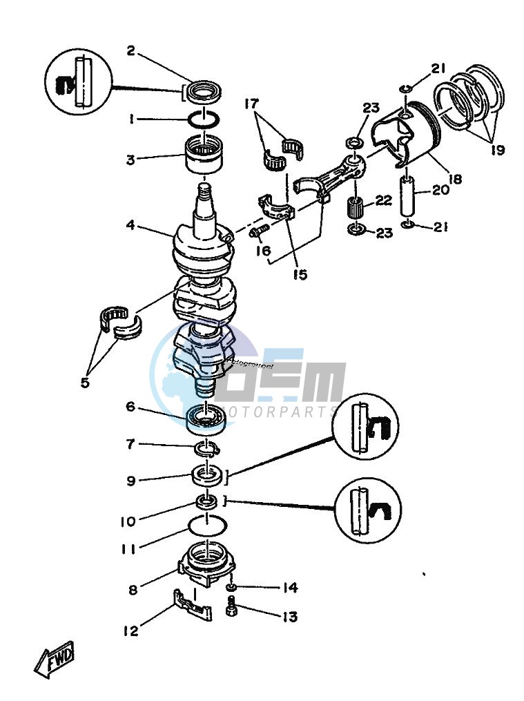 CRANKSHAFT--PISTON