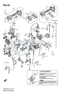 AN650 (E2) Burgman drawing WIRING HARNESS (AN650K6 K7 K8 K9 L0 E2 E19 P37)