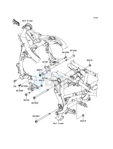 ER-6n ER650A8F GB XX (EU ME A(FRICA) drawing Engine Mount