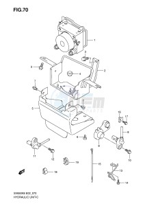 SV650 (E2) drawing HYDRAULIC UNIT (SEE NOTE)