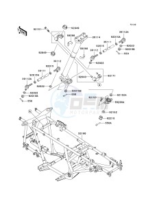 KVF 700 A [PRAIRIE 700 4X4] (A1-A2) [PRAIRIE 700 4X4] drawing FRAME