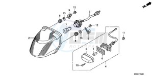 VTR2509 Australia - (U / MK) drawing TAILLIGHT