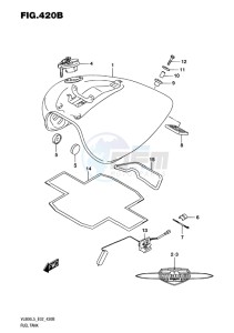 VL800 INTRUDER EU drawing FUEL TANK