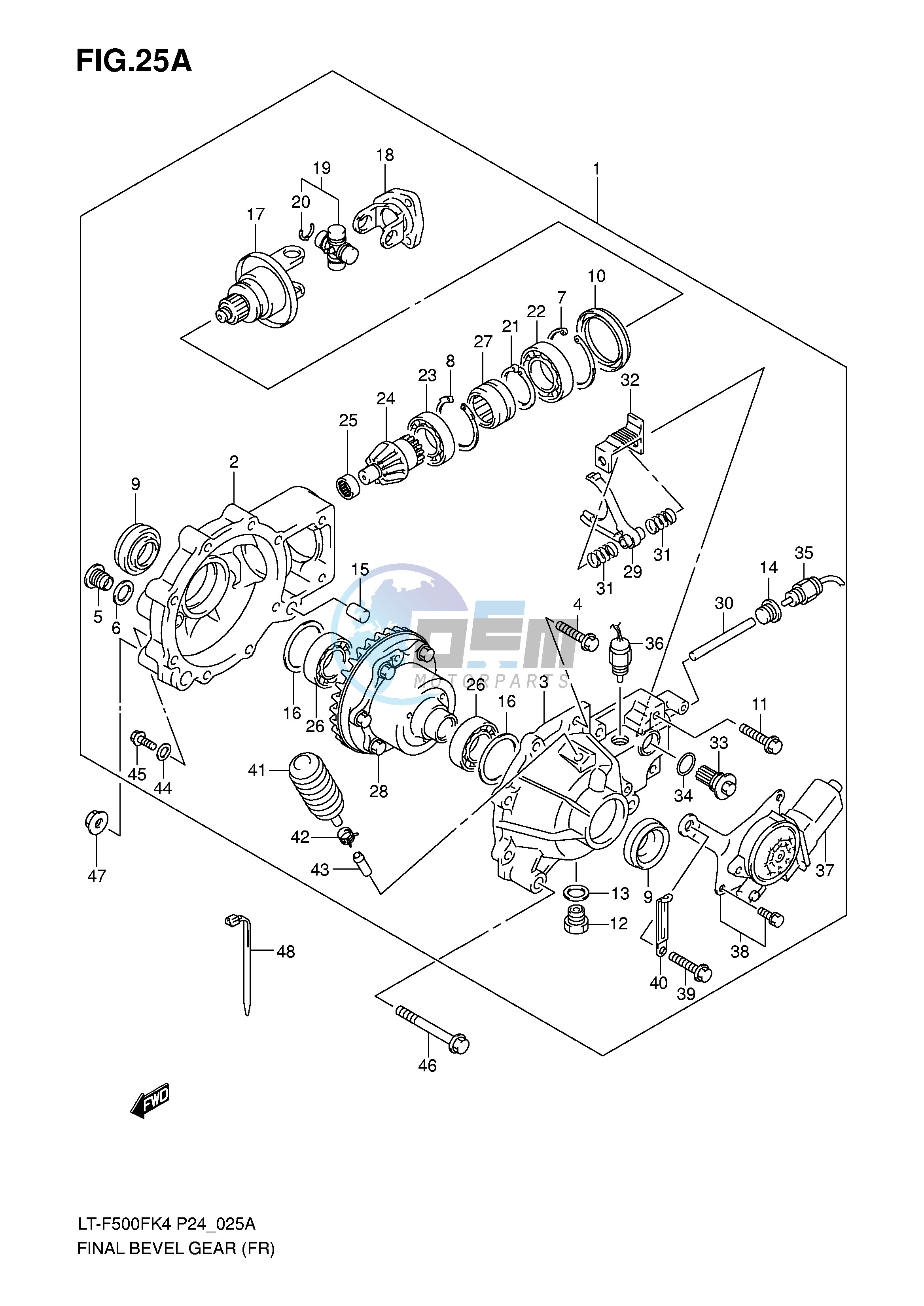 FINAL BEVEL GEAR (FRONT)(MODEL K7)